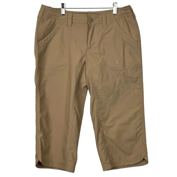 The North Face  Womens  Capri  Draw String Khaki Tan Pants - Picture 1 of 16
